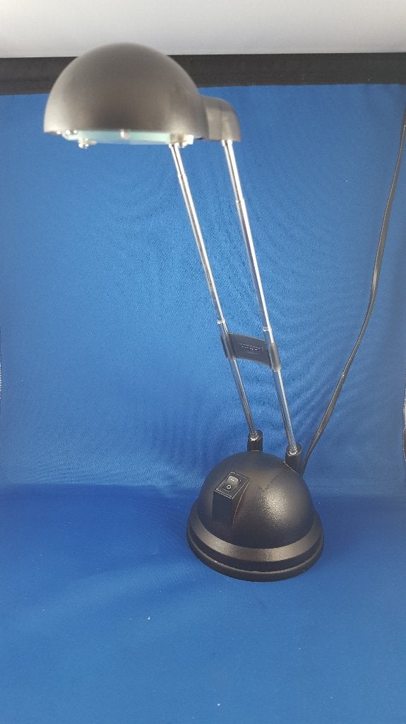 Vintage tafellamp, bureaulamp met antennes, zwart. 5A5, Tweedehands verkoop, Tweedehands verkoop, Gebruikt, Ophalen of Verzenden