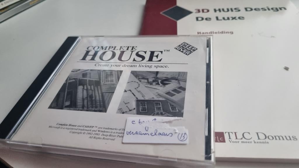 Complete House PC CD-ROM - Ontwerp je droomhuis, Computers en Software, Ontwerp- en Bewerkingssoftware, Verzenden, Gebruikt, Windows