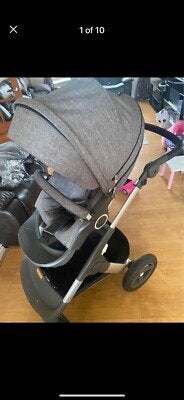 Stokke trailz grey melange, Kinderen en Baby's, Ophalen, Zo goed als nieuw, Overige merken