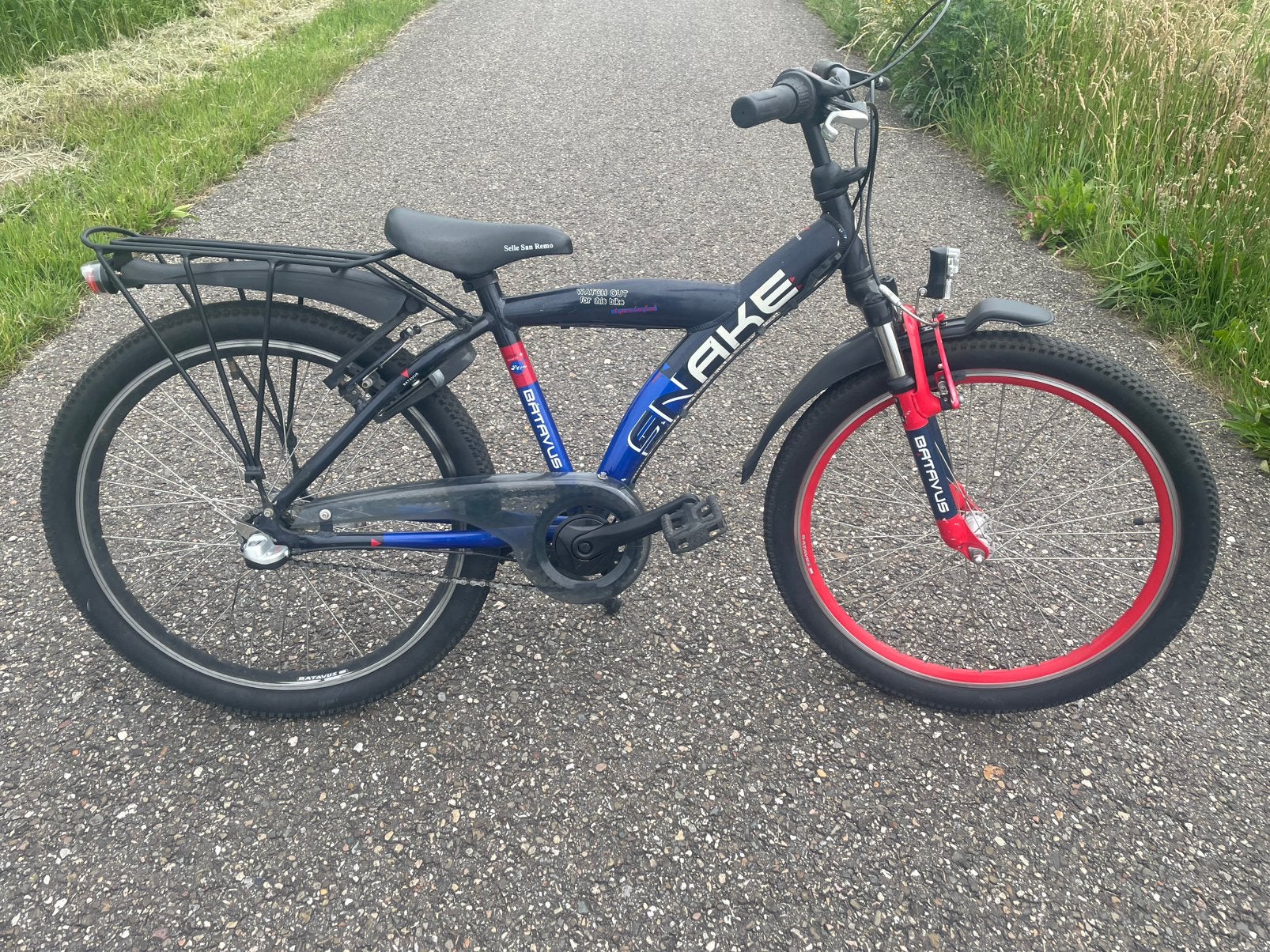 BATAVUS SNAKE jongensfiets 3V fiets 24” fietsklaar, Fietsen en Brommers, Fietsen | Jongens, Gebruikt, 24 inch, Handrem, Versnellingen