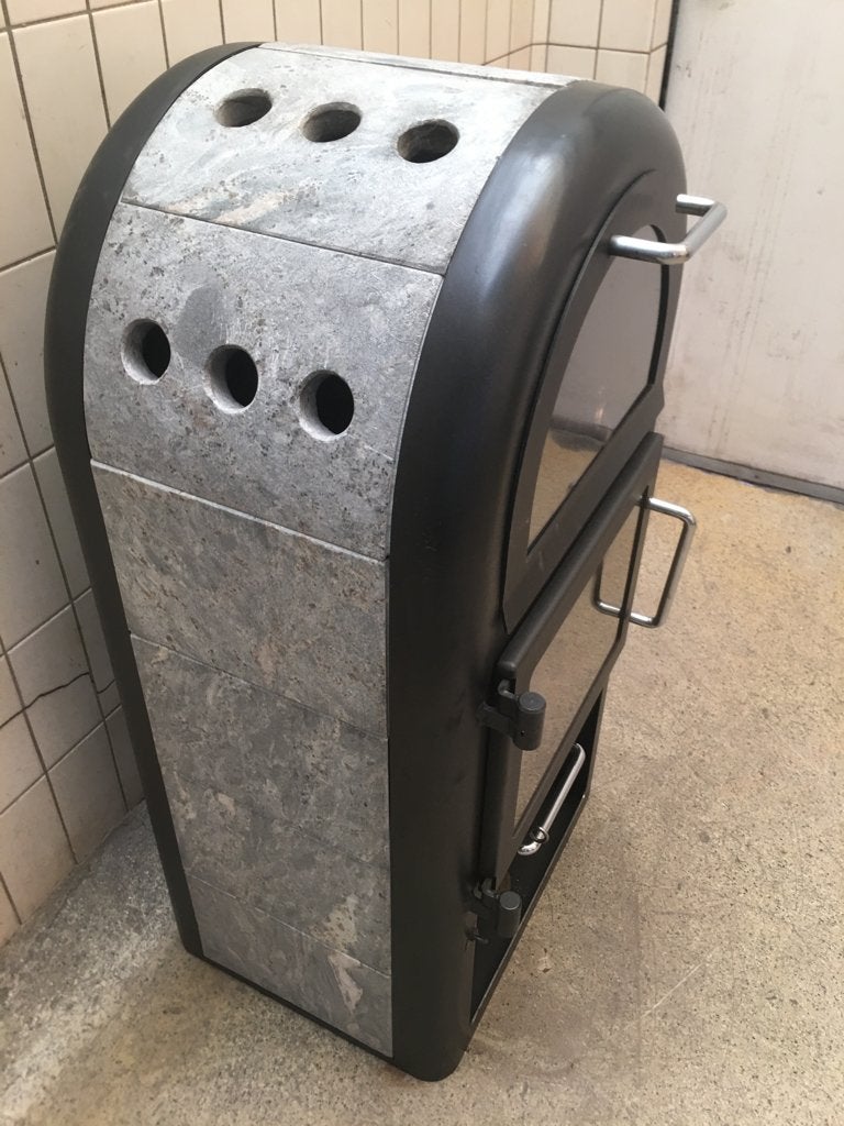 Speksteenkachel/houtkachel, SCAN met oven., Huis en Inrichting, Ophalen, Houtkachel, Zo goed als nieuw, Vrijstaand