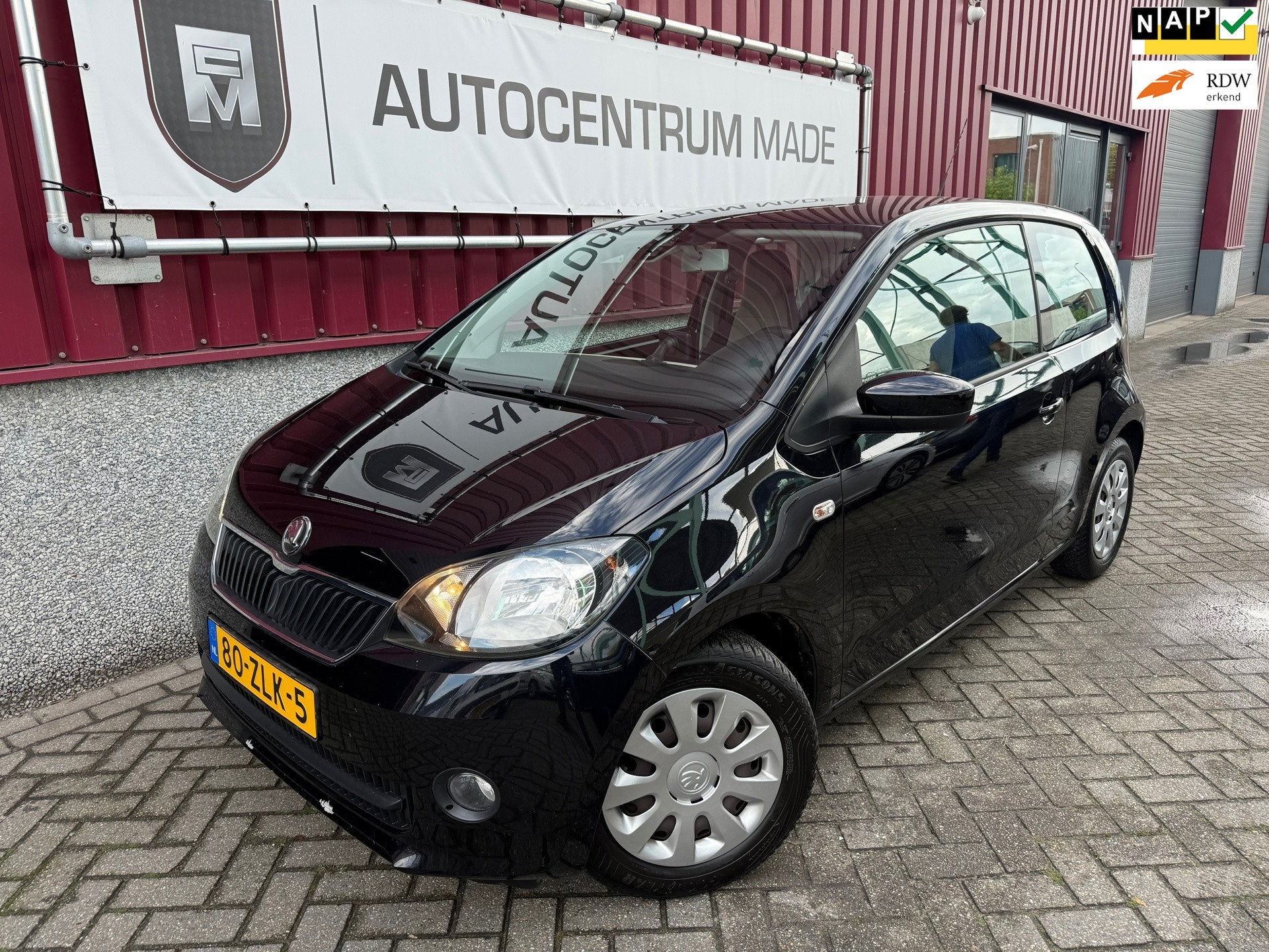 Skoda Citigo 1.0 Greentech Tour // Airco // Navi // 171 DKM, Auto's, Euro 5, Gebruikt, 840 kg, 60 pk