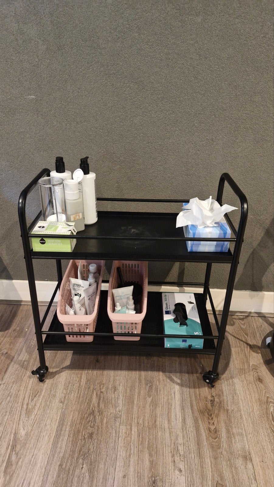 Zwarte trolley - Keuken, badkamer of salon, Ophalen, Gebruikt