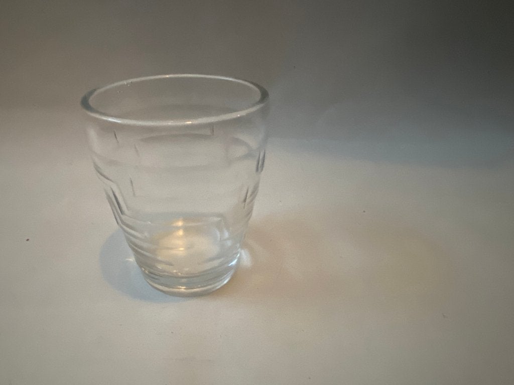 Art Deco Labyrint Lepelvaasje - W.J. Rozendaal - Kristalunie, Gebruikt, Overige typen, Ophalen of Verzenden, Glas