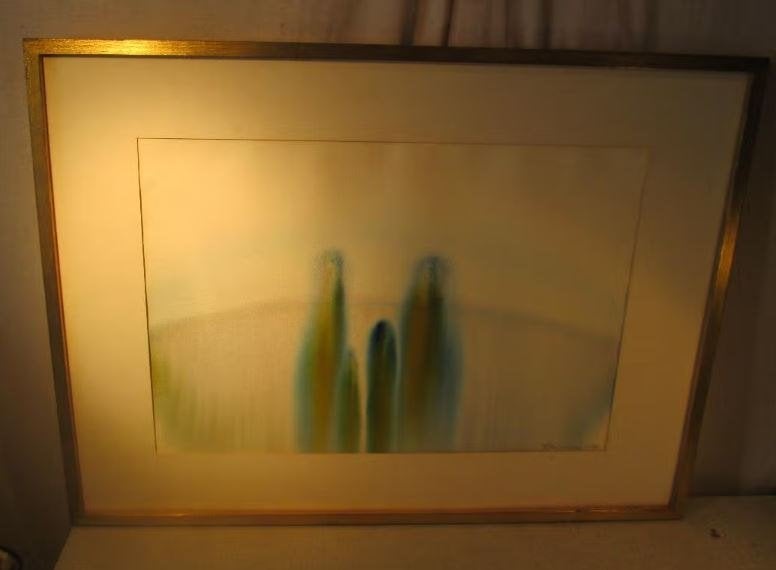 Modern Aquarel Schilderij - Close Encounters - Rita Toelen, Antiek en Kunst, Kunst | Schilderijen | Modern, Ophalen of Verzenden