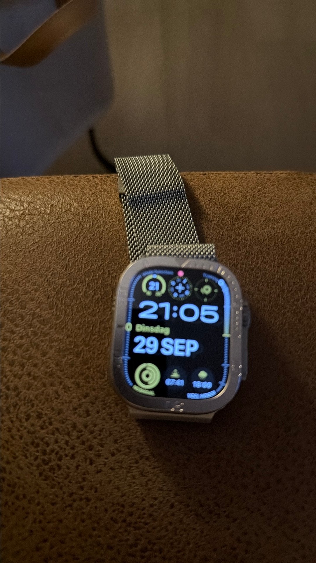 Apple Watch Ultra 3 met Milanese bandje - Zo goed als nieuw, Sieraden, Tassen en Uiterlijk, Ophalen, Hartslag, IOS, Zo goed als nieuw