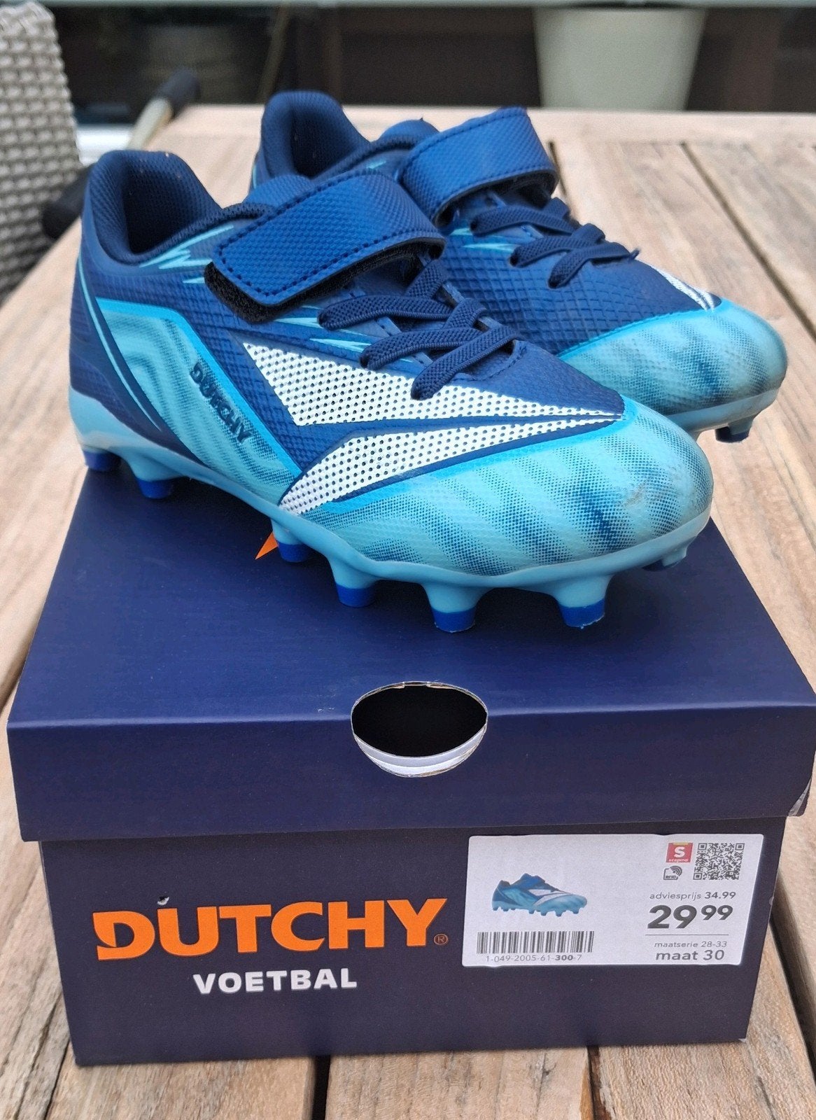 voetbalschoenen dutchy maat 30, Sport en Fitness, Voetbal, Maat XS of kleiner, Schoenen, Ophalen of Verzenden, Zo goed als nieuw