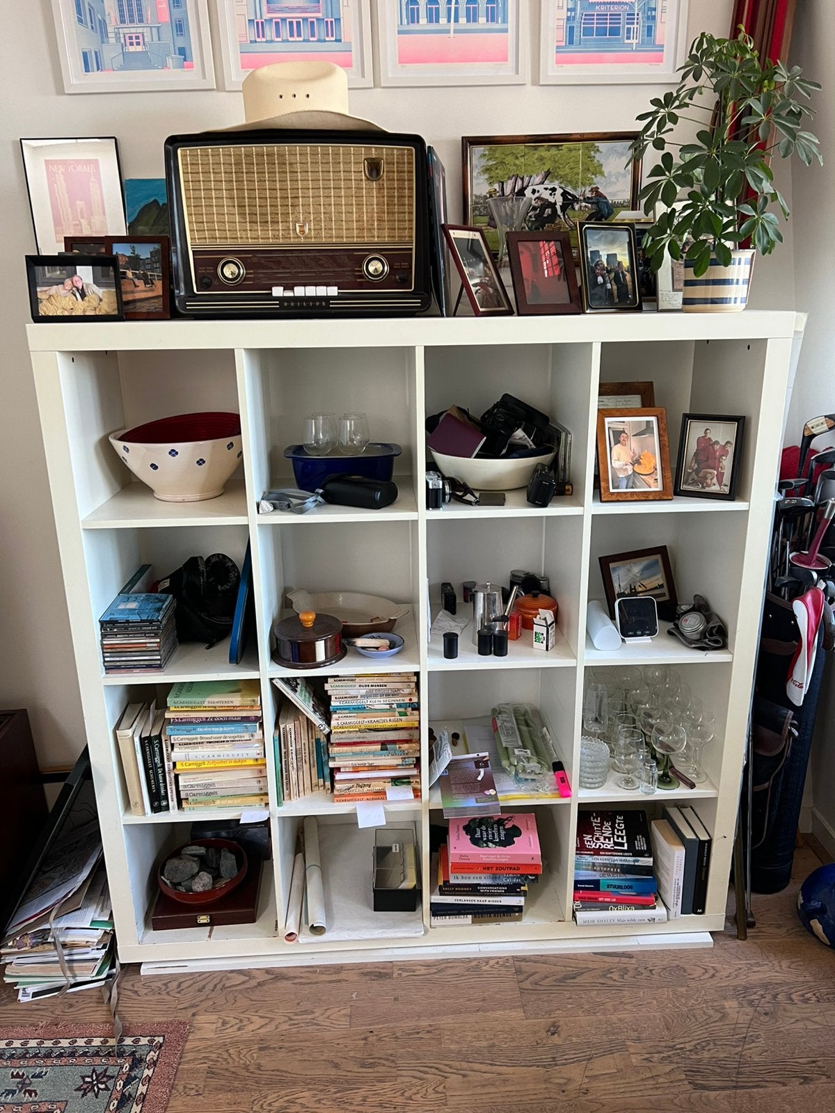 Kallax Ikea vakken kast, Ophalen, Gebruikt, 150 tot 200 cm, 150 tot 200 cm