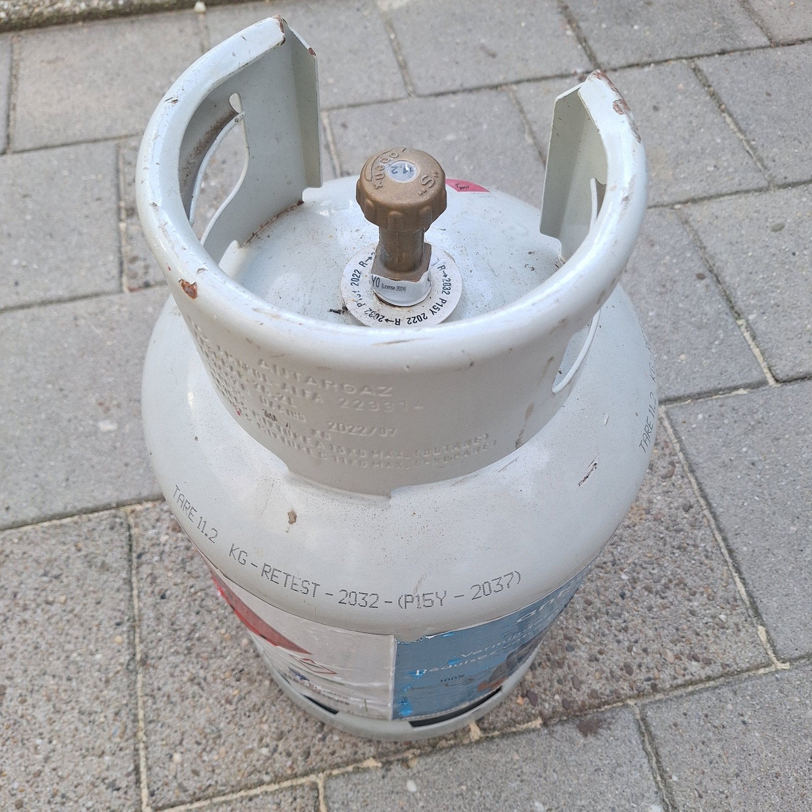 Antargaz gasfles - Leeg, Ophalen, Gebruikt, Antargaz