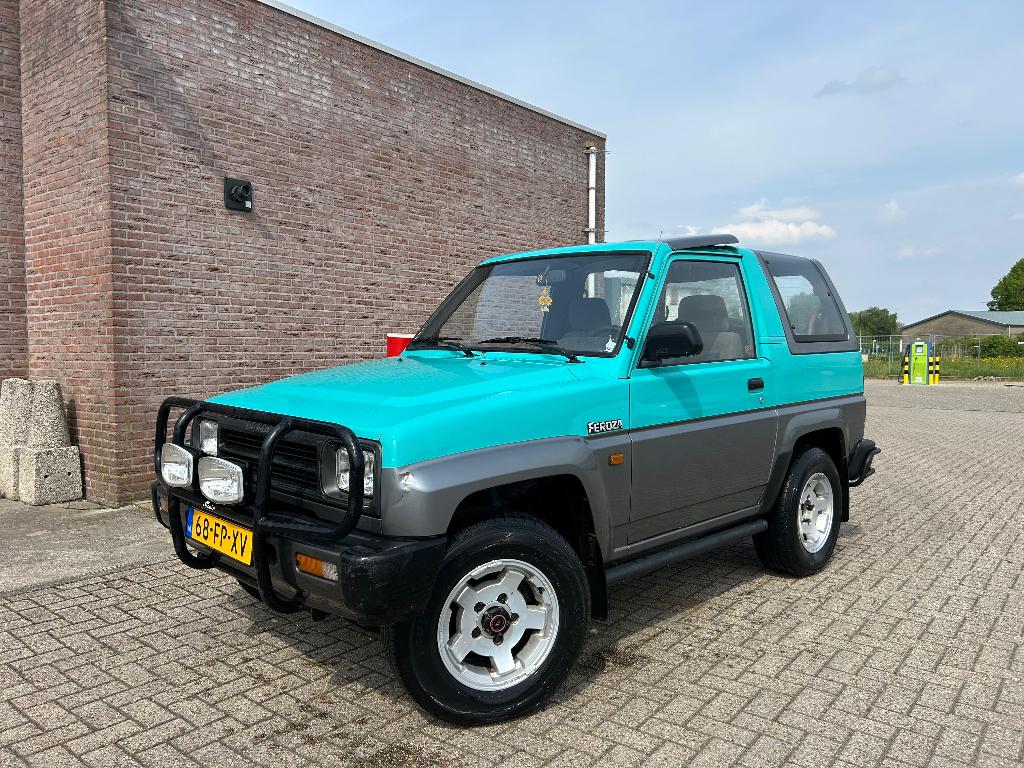 Daihatsu Feroza 1.6 I EL II Resintop 4WD U9 1992 Groen, Feroza, Stof, 1589 cc, Bedrijf