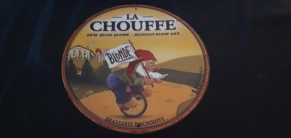 La chouffe wandbord, Ophalen of Verzenden, Nieuw, Reclamebord, Plaat of Schild, Overige merken