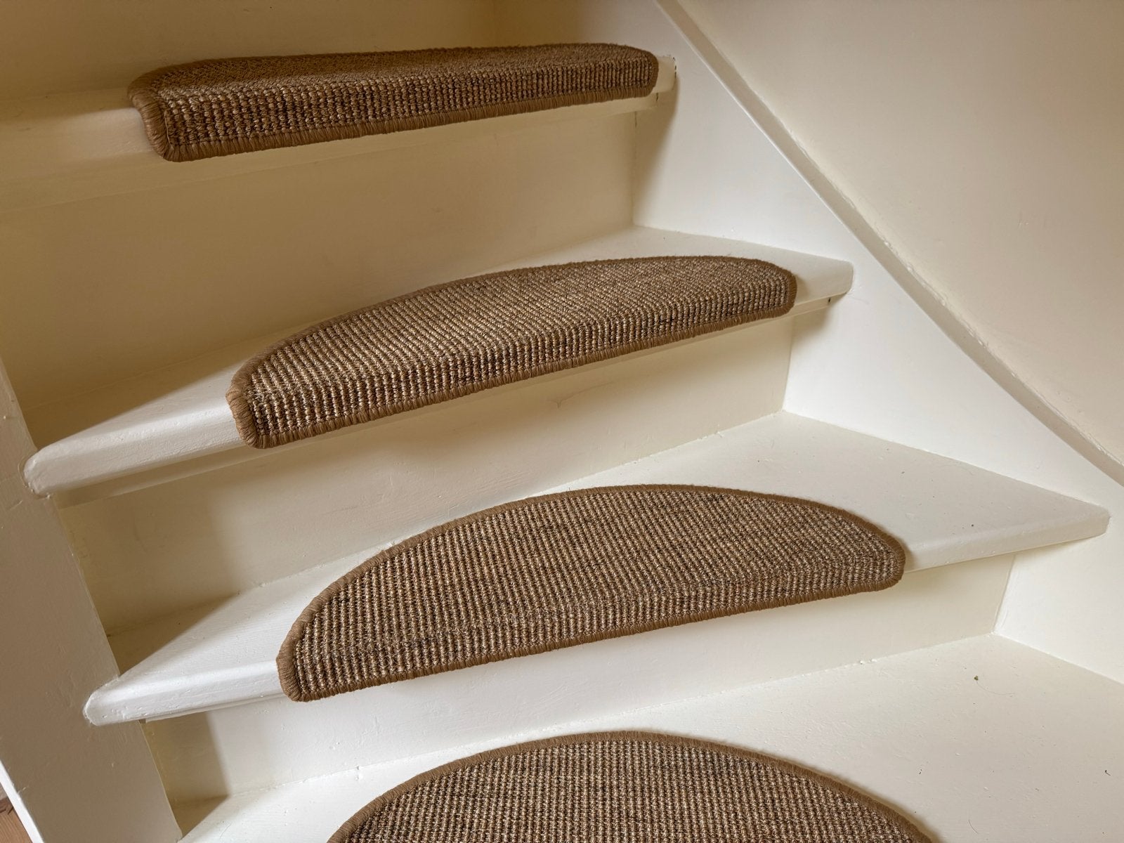 18 Sisal trapmatten - Gebruikt maar nette staat, Gebruikt, Bruin, Ophalen of Verzenden, Minder dan 10 m²