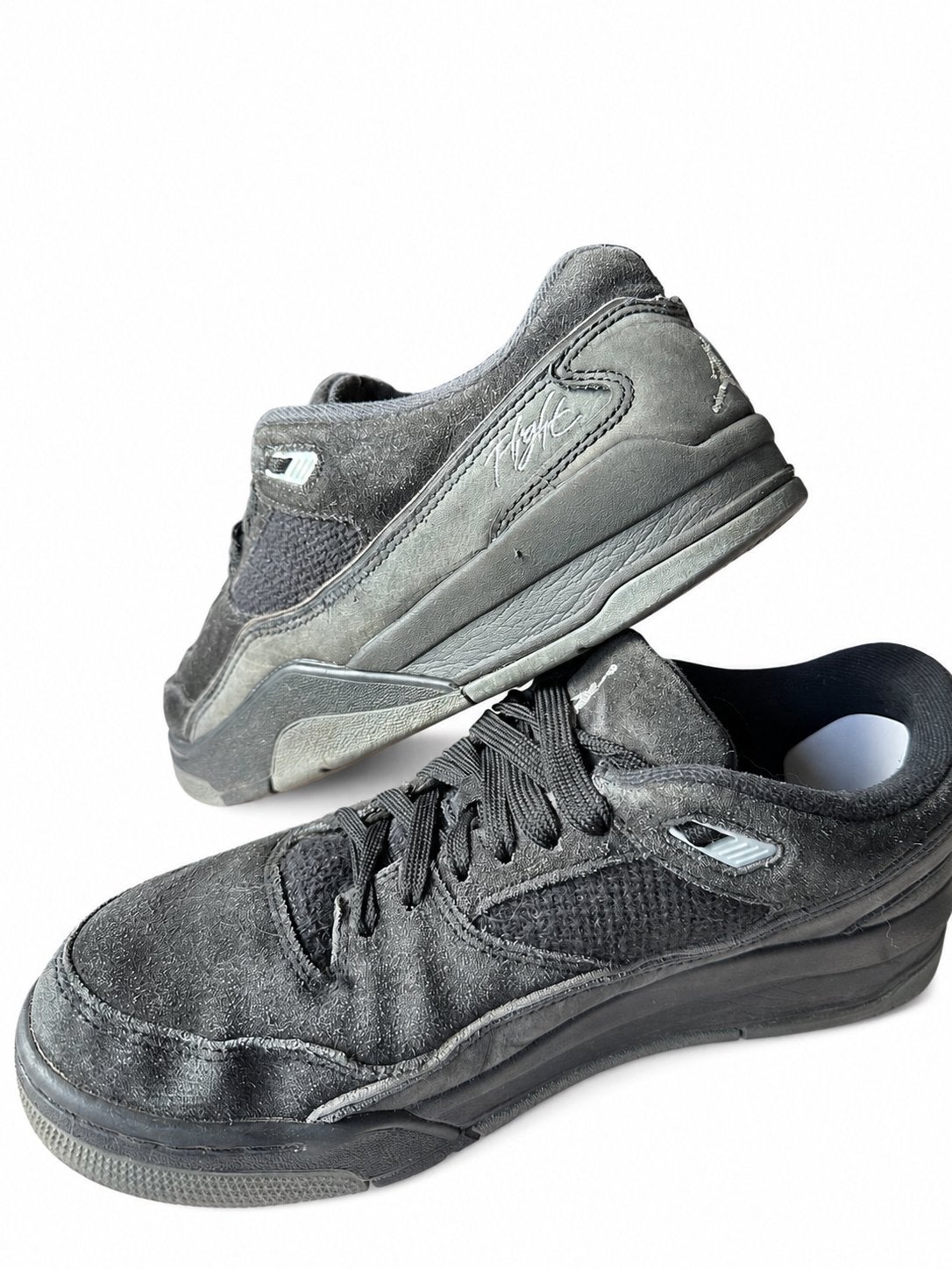 Nike Air Jordan Flight Heren Sneakers Maat 45 Zwart, Ophalen of Verzenden, Zo goed als nieuw, Zwart, Sneakers of Gympen