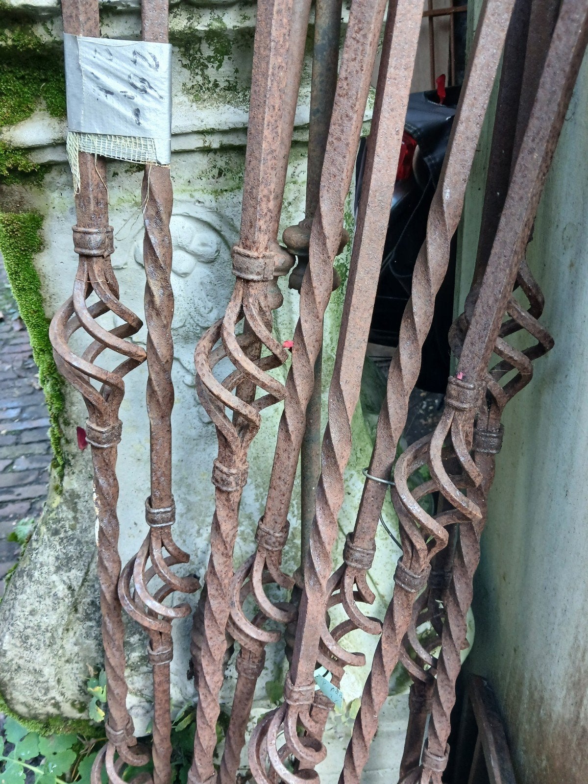 Smeedijzeren trapspijlen Antiek model v trap balustrade hek, Ophalen, Nieuw