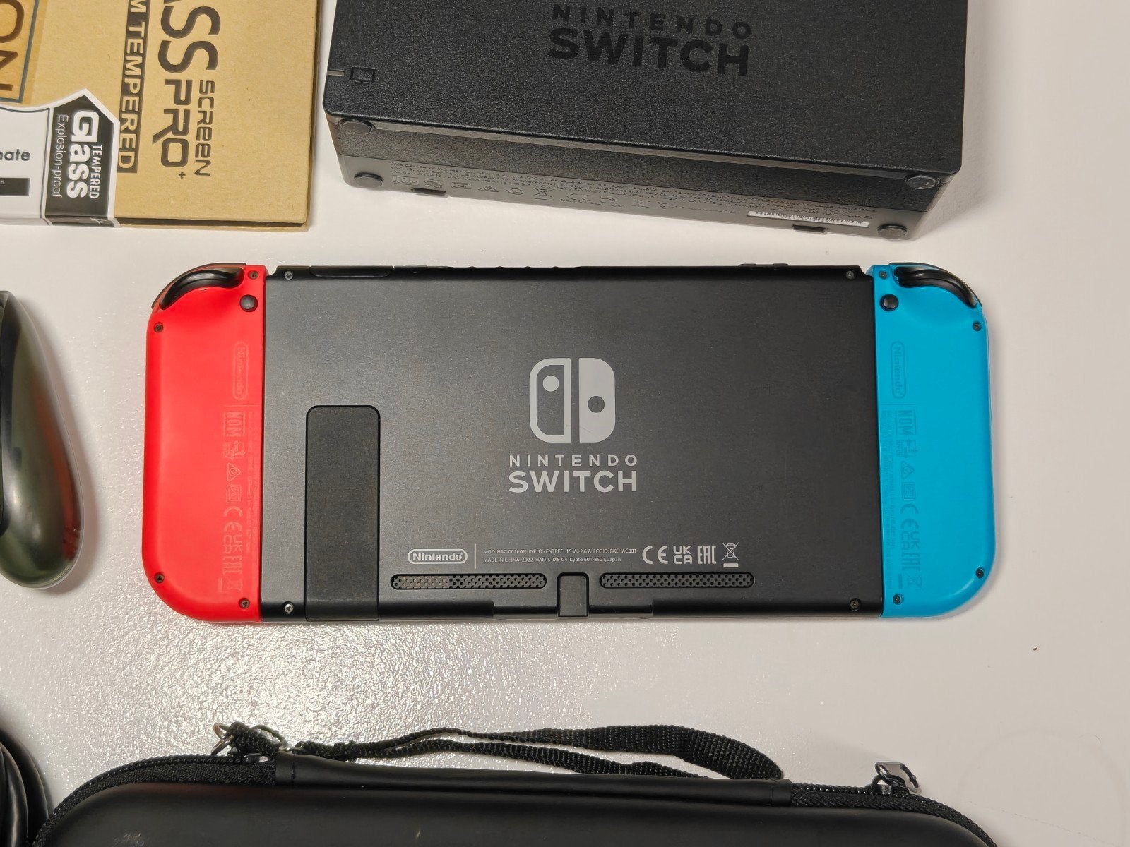 Nintendo Switch V2 met Mario kart 8 Deluxe, Switch 2019 Upgrade, Nintendo switch, Met 2 controllers, Ophalen of Verzenden