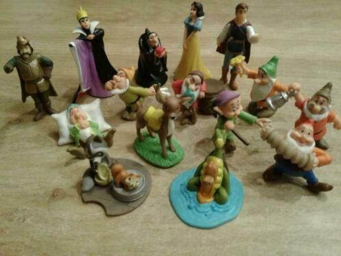 Walt Disney Sneeuwwitje (complete set + aantal dubbele), Ophalen of Verzenden, Sneeuwwitje of Doornroosje, Zo goed als nieuw, Beeldje of Figuurtje