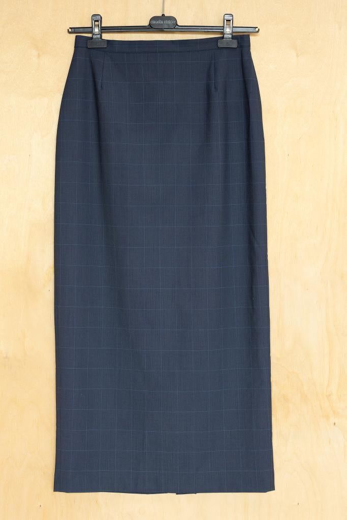 Laura Ashley wollen klassieke lange blauwe rok met ruit 38 M, Kleding | Dames, Rokken, Maat 38/40 (M), Blauw, Ophalen of Verzenden