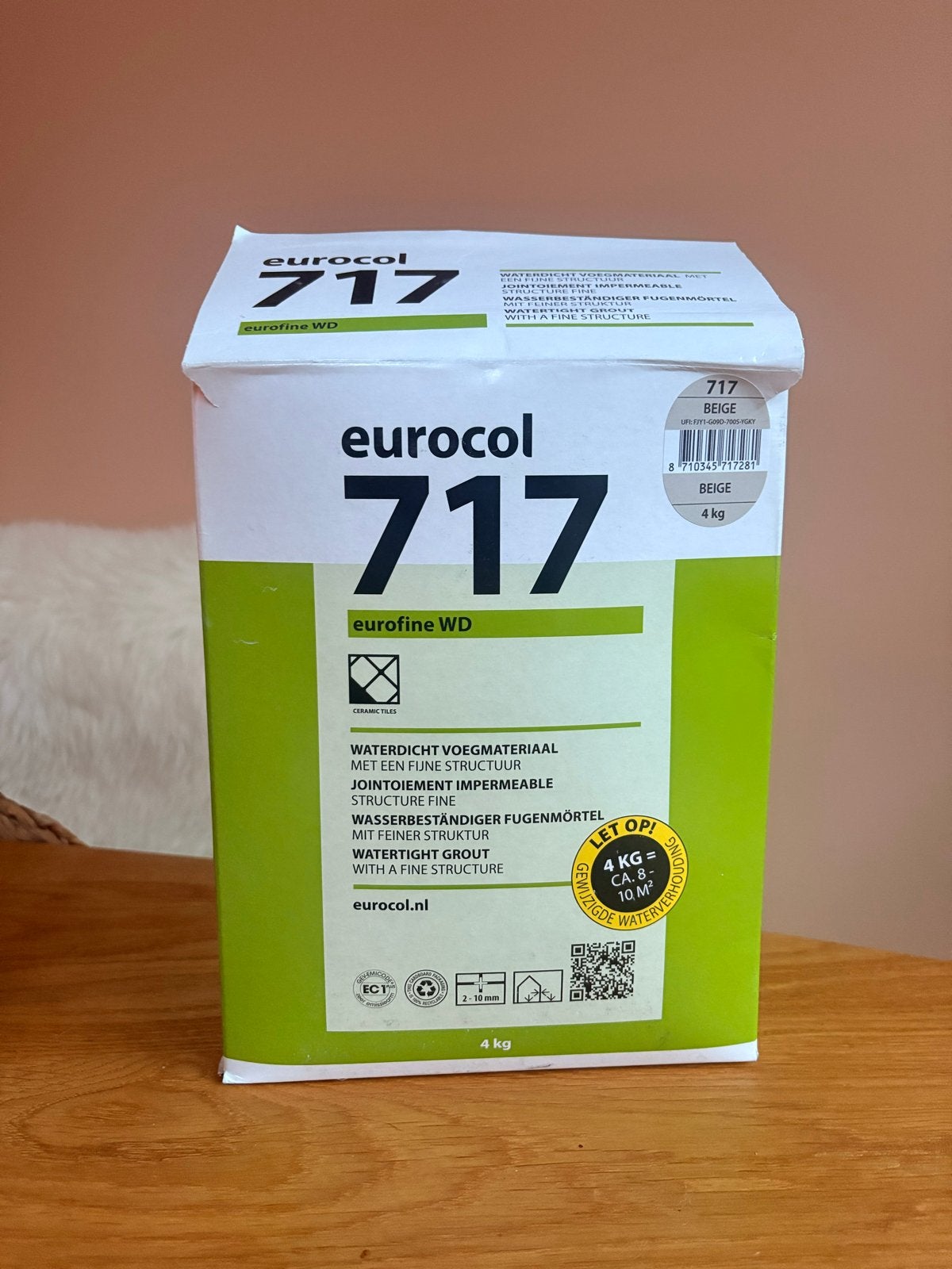 Eurocol 717 Eurofine WD Voegmateriaal - Beige, Doe-het-zelf en Verbouw, Ophalen, Nieuw, Overige typen