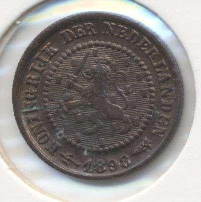 Nederland halve cent 1898 Wilhelmina, Postzegels en Munten, Ophalen of Verzenden, Koningin Wilhelmina, Overige waardes, Losse munt