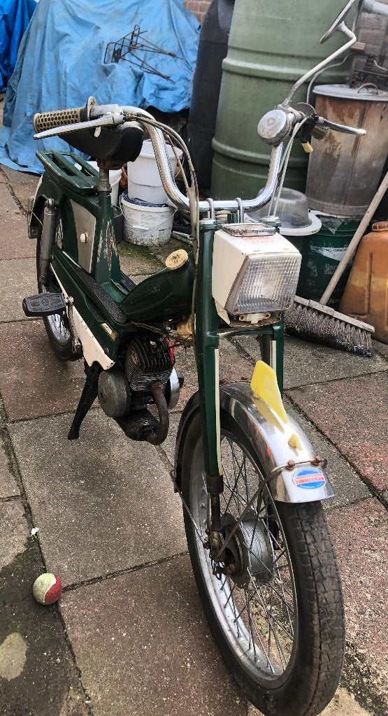 mobylette 1972 AV50 met geel kenteken, Ophalen, Gebruikt, Maximaal 45 km/u, 49 cc