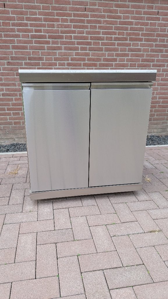 Buitenkeuken module met spoelbak – RVS304 – wit marmer blad, Ophalen, Nieuw, Red Dragon, Gas