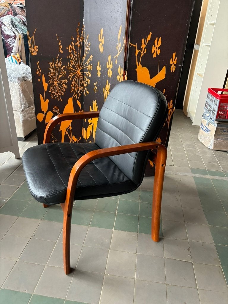 SET VAN 8 VINTAGE VERGADERSTOELEN - J. EIKELHOF AMSTERDAM, Ophalen, Gebruikt, Zwart, VINTAGE