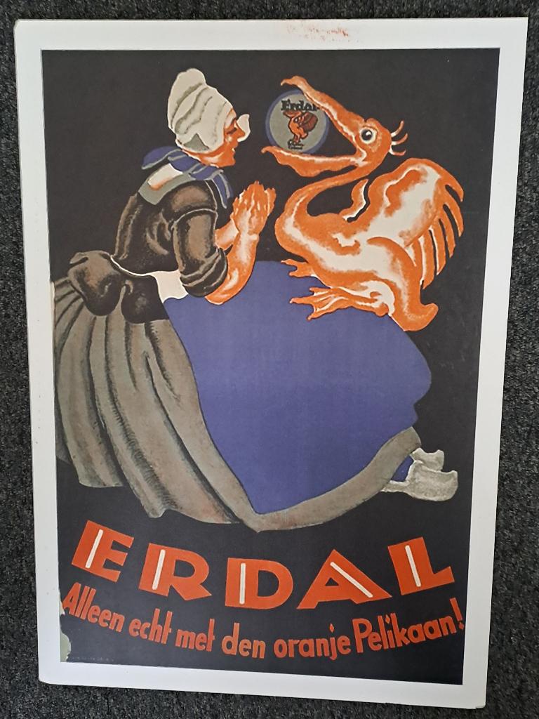 ERDAL - 2 mooie platen, Verzamelen, Ophalen of Verzenden, Gebruikt, Reclamebord