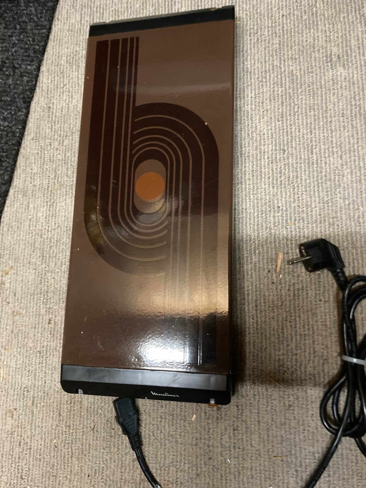 Vintage Moulinex warmhoudplaat, Ophalen, Gebruikt