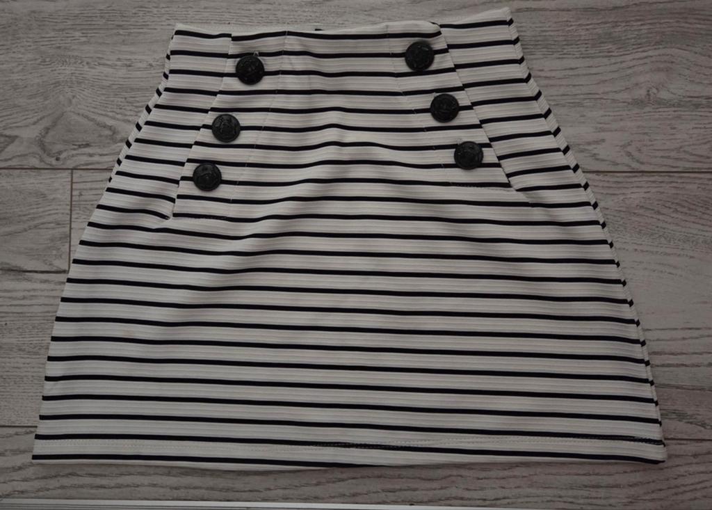 Be a Diva gestreepte rok met knopen, maat 140, Ophalen of Verzenden, Meisje, Jurk of Rok