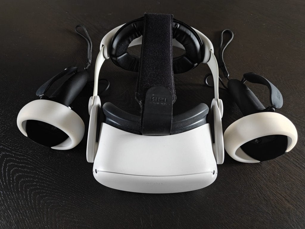 Oculus Quest 2 incl KIWI Elite strap en controller grips, Ophalen of Verzenden, Zo goed als nieuw, VR-bril, Overige platformen