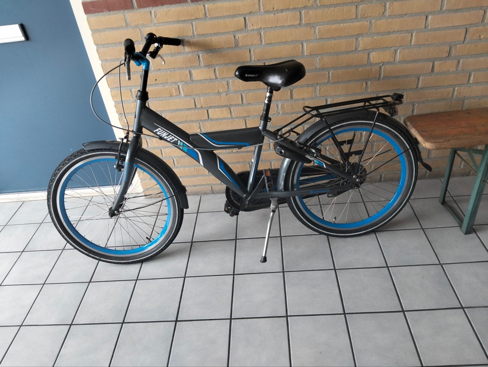 Kinderfiets Fun-Jet 22 inch - Zo goed als nieuw, Ophalen, Zo goed als nieuw, Fun-Jet, Terugtraprem