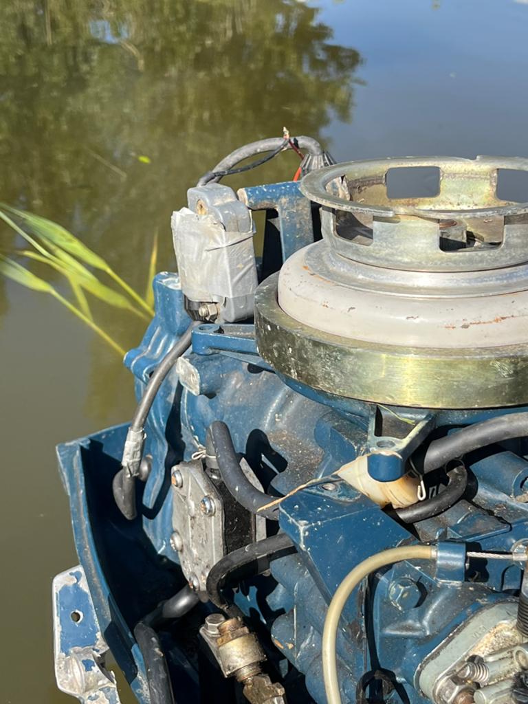 tohatsu 16 pk buitenboordmotor, Ophalen, Zo goed als nieuw, Motor en Techniek, Motorboot