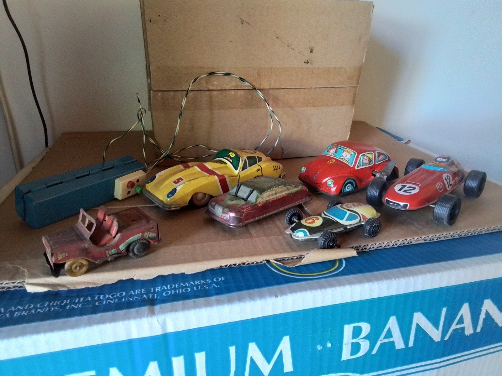 Vintage blikken speelgoedauto's - Made in Japan/China, Ophalen of Verzenden, Gebruikt