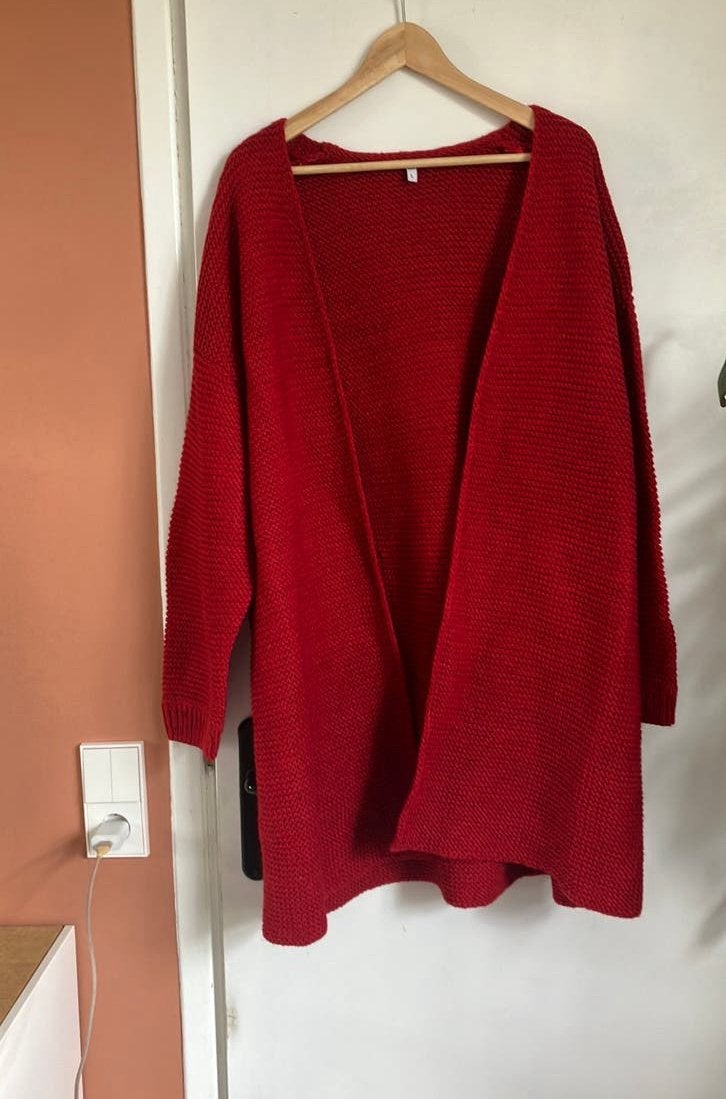 Nieuw warm dik lang rood vest Hema L/ XL/ XXL, Ophalen of Verzenden, Zo goed als nieuw, Rood, Trui of Vest