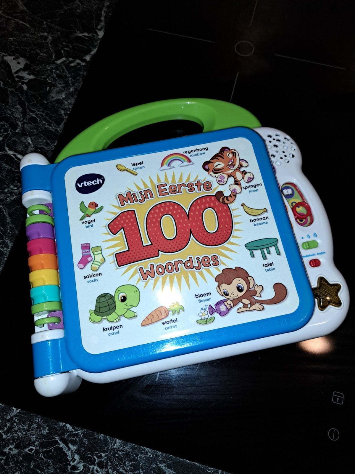 VTech Mijn Eerste 100 Woordjes - Interactief Leerboek, Kinderen en Baby's, Ophalen of Verzenden, Zo goed als nieuw, 6 maanden tot 2 jaar