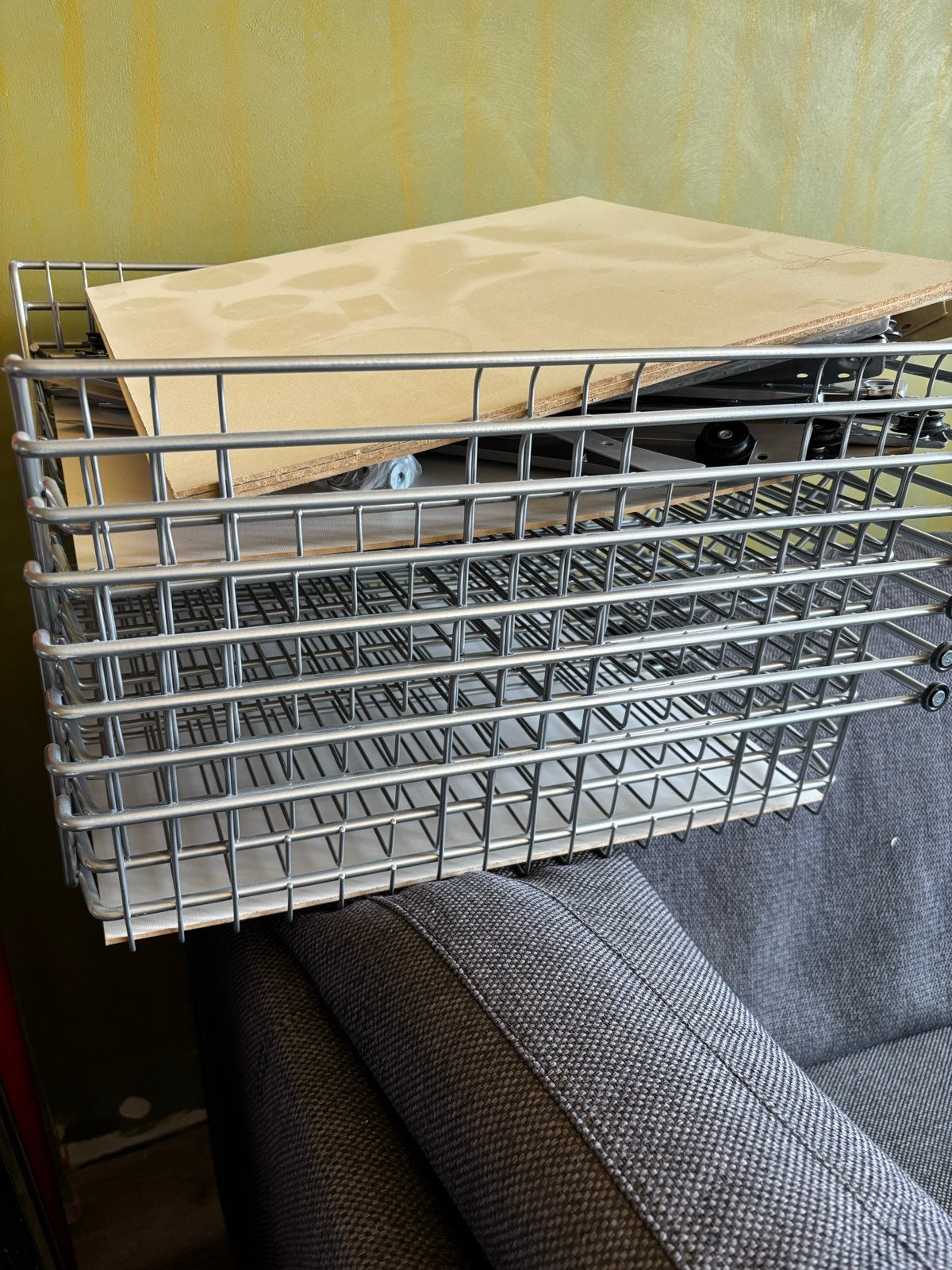 IKEA lades (draadmanden) met rails, Huis en Inrichting, Ophalen, Gebruikt