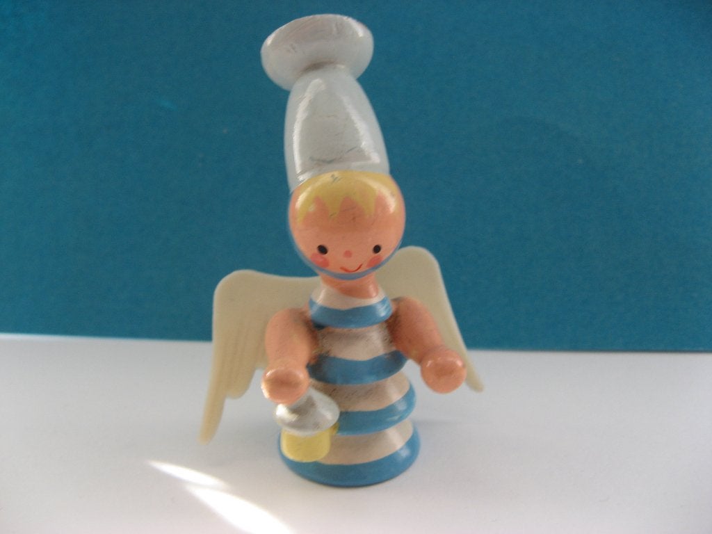 Diverse vintage erzgebirge houten kerstfiguurtjes, Ophalen of Verzenden, Gebruikt