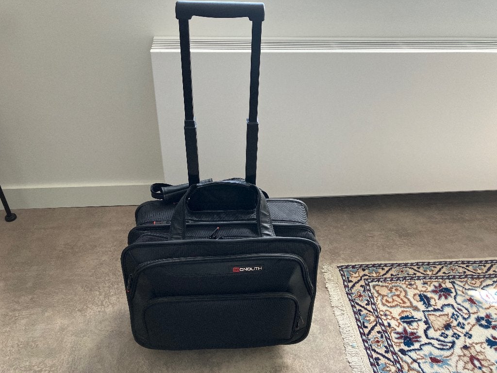 Laptoptas trolley, Ophalen, Gebruikt