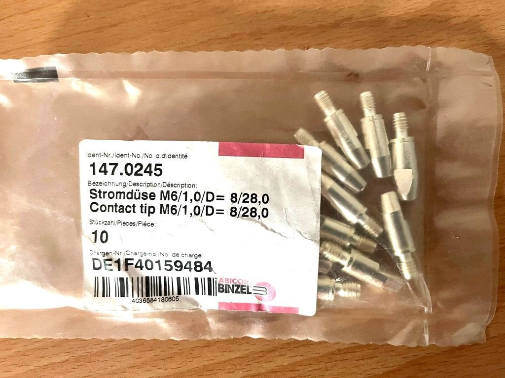 Abicor Binzel lastoorts onderdelen contacttip etc. NIEUW!, Doe-het-zelf en Verbouw, Gereedschap | Lasapparaten, Ophalen of Verzenden