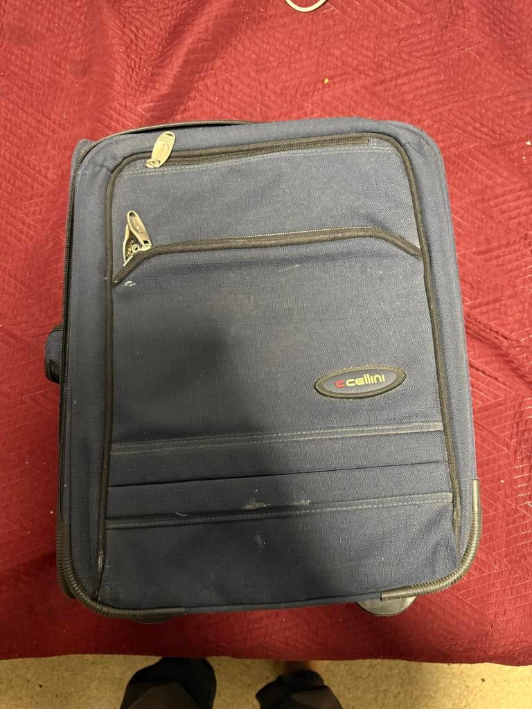 Cellini handbagage koffer - Ideaal voor korte reizen, 40 tot 60 cm, 30 cm of meer, Gebruikt, Blauw