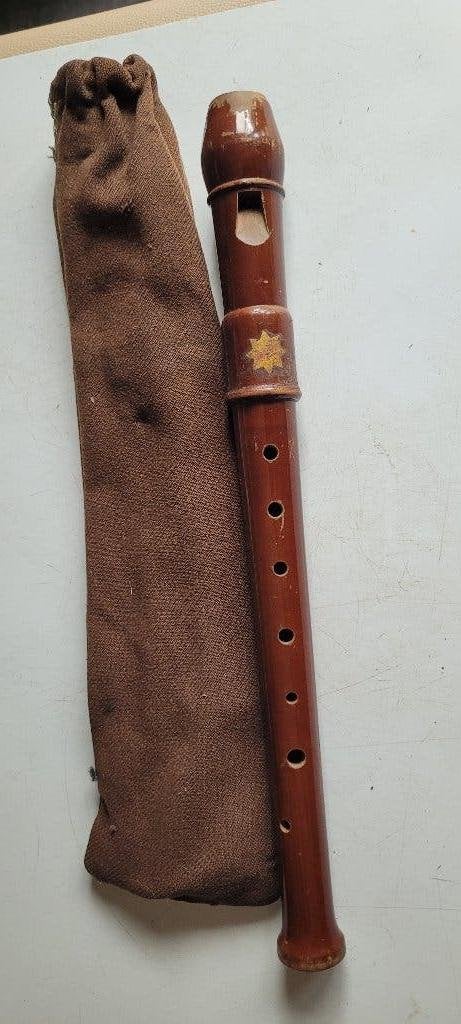 oude blokfluit (3iv297), Ophalen of Verzenden, Gebruikt