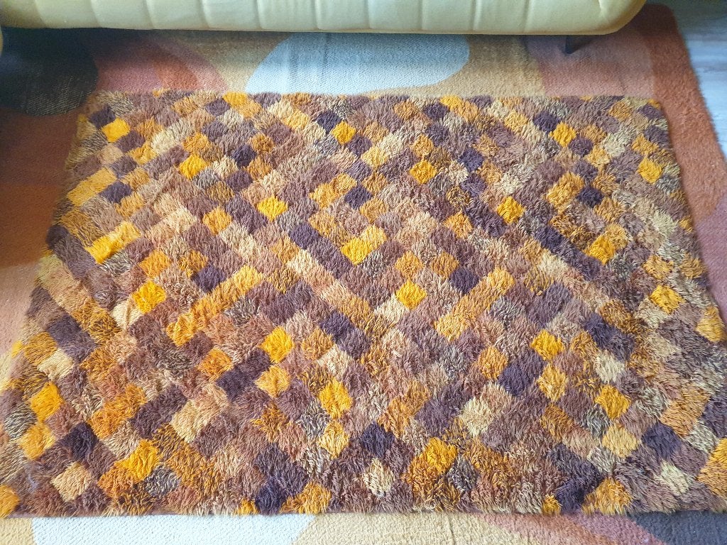Space age vloerkleed! ☆ – retro, seventies, 70s, jaren 70, Ophalen, 150 tot 200 cm, 200 cm of meer, Zo goed als nieuw