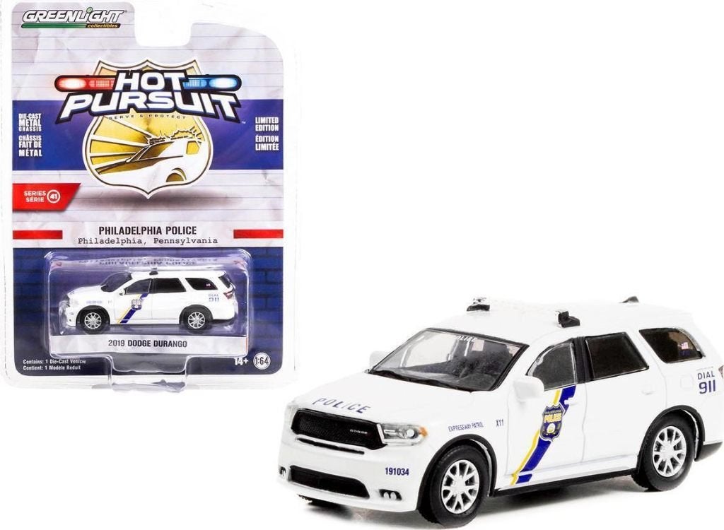 2019 Dodge Durango van Greenlight 1/64 Philadelphia police, Ophalen of Verzenden, Nieuw, Auto