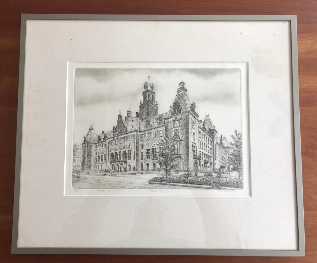 Rotterdam Stadhuis A Wieringa, Ophalen of Verzenden
