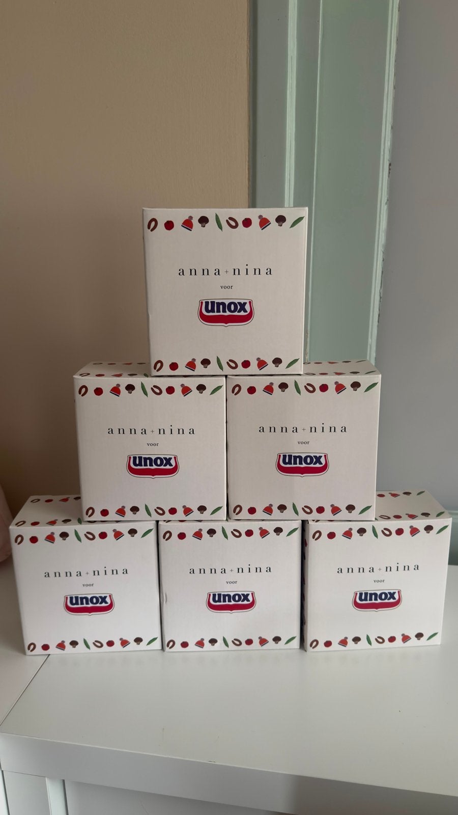 6 Anna + Nina voor Unox Limited Edition Soepkommen, Overige merken, Keramiek, Nieuw, Ophalen of Verzenden
