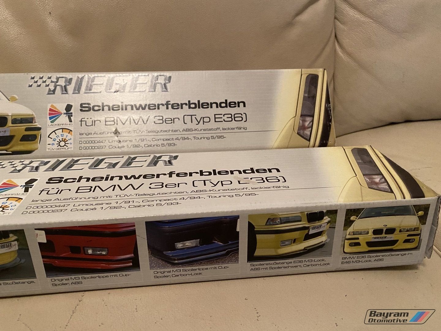 Bmw E36 booskijkers coupe cabrio set Rieger 3-serie spoiler, Auto diversen, Ophalen of Verzenden, -, -, -