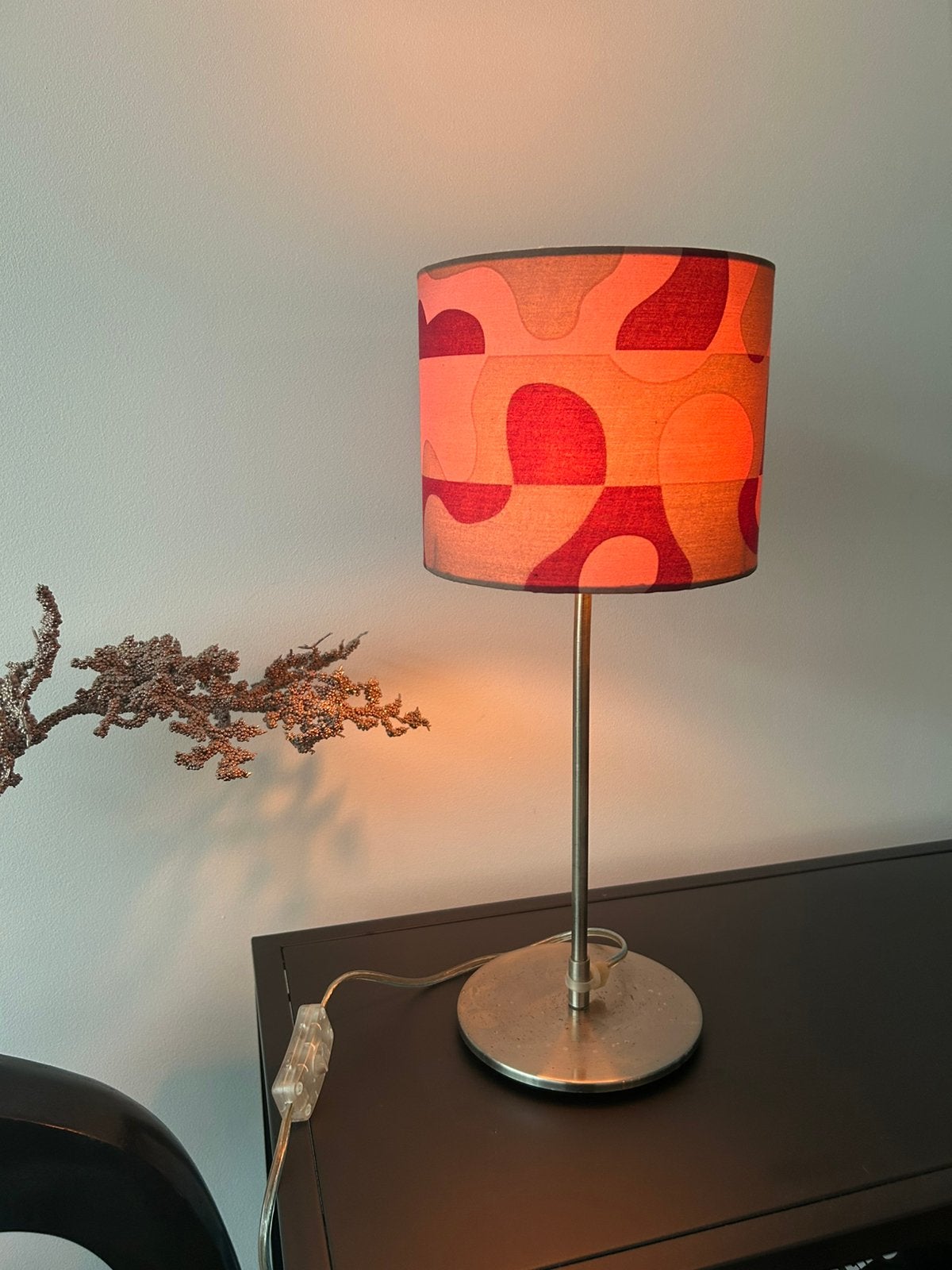 Retro / Vintage schemerlamp jaren 70 model., Ophalen of Verzenden, Zo goed als nieuw, Schemerlamp, Vintage