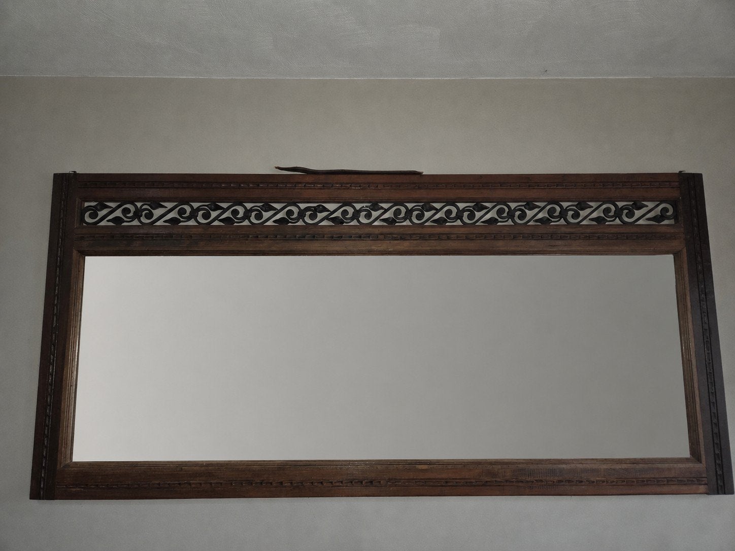 Spiegel met smeedwerk, Ophalen, Gebruikt, 125 cm of meer, Minder dan 100 cm