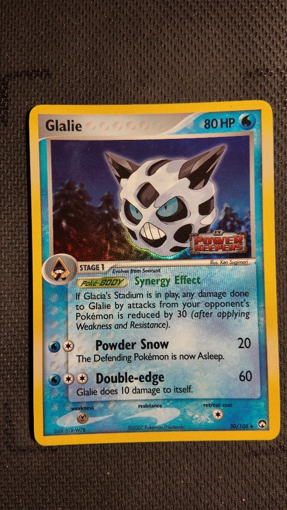 Glalie 30 Power Keepers | Pokemon kaart, Ophalen, Zo goed als nieuw, Losse kaart, Foil