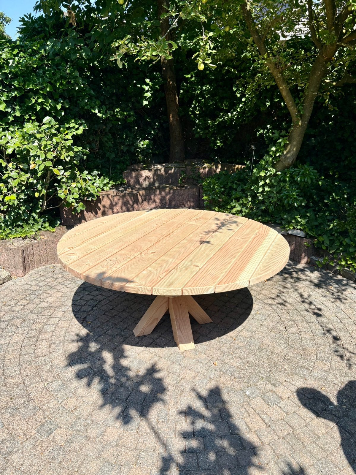 Tuintafel douglas rond / douglas tuintafel 6-8 personen, Tuin en Terras, Verzenden, Nieuw, Rond, Hout
